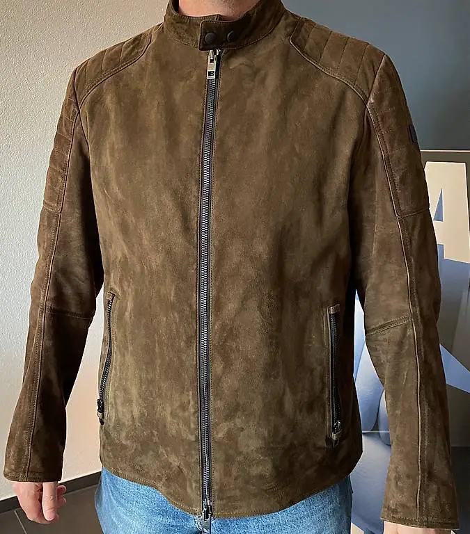 Lederjacke Hugo Boss Ziegenleder