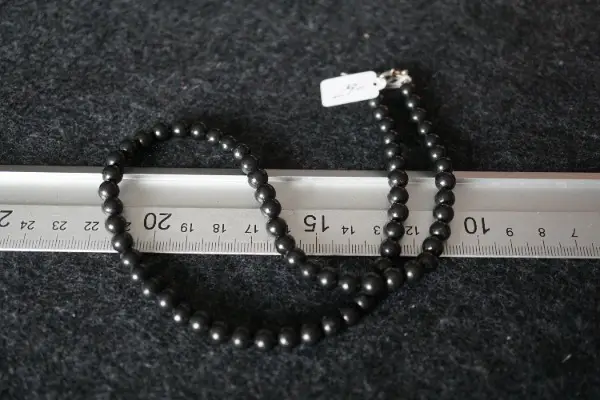 Schungit kette mit Silber Verschluss