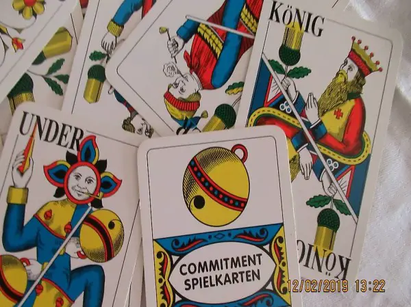  Jasskarten, Spielkarten, COMMITMENT