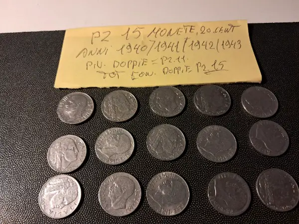 Pz 15 monete imp italia