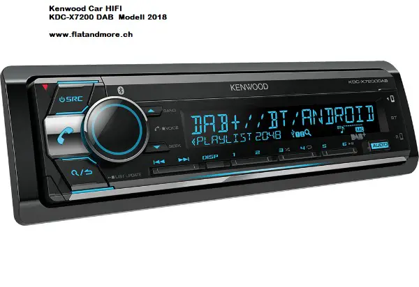 KDC-X7200 DAB NEU Digitalautoradio mit Bluetooth, USB-