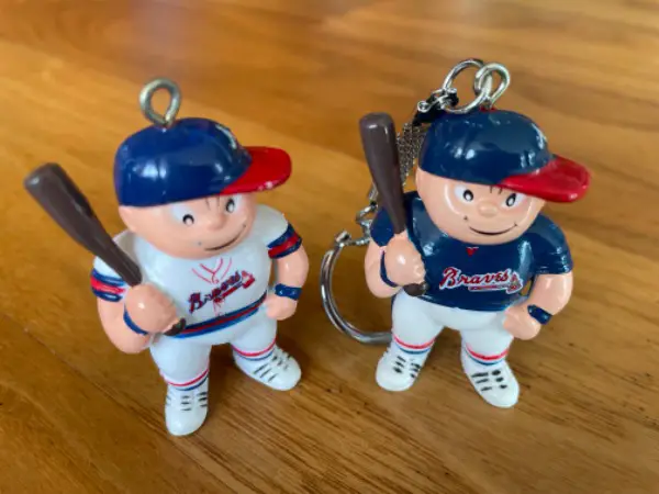 2x MLB Baseball Spieler Braves Atlanta Lil Sports Brat 1986
