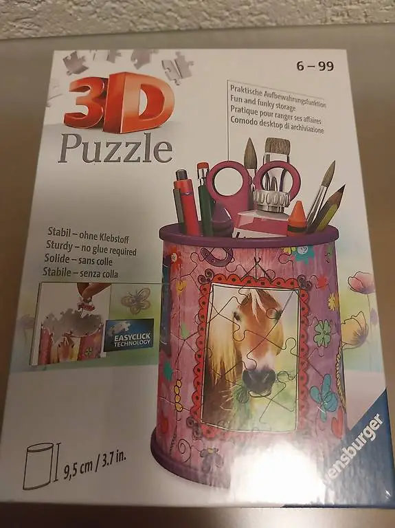 3D Puzzle Ravensburger Utensilo Pferde 54 Teile neu