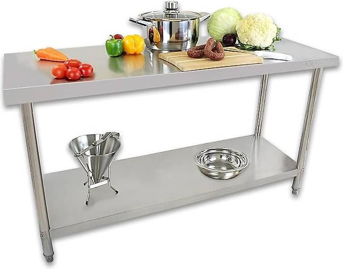 Edelstahl Arbeitstisch, 150x60 cm, 22kg