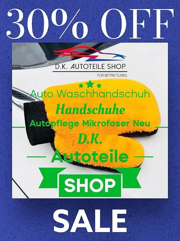 Auto Waschhandschuh Handschuhe Autopflege Mikrofaser Neu