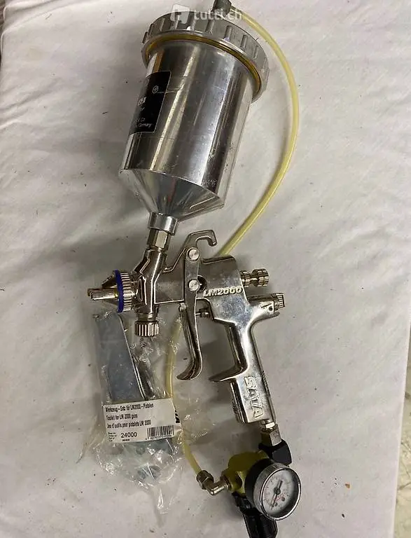 SATA Lackierpistole LM2000 +BVD Druckbehälter