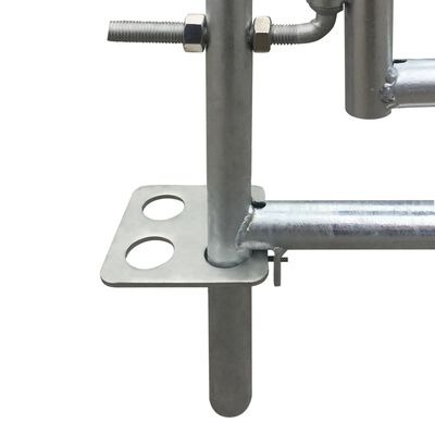  vidaXL 4-Seiten-Schafgehege Verzinkter Stahl 183 x 183 x 92 cm