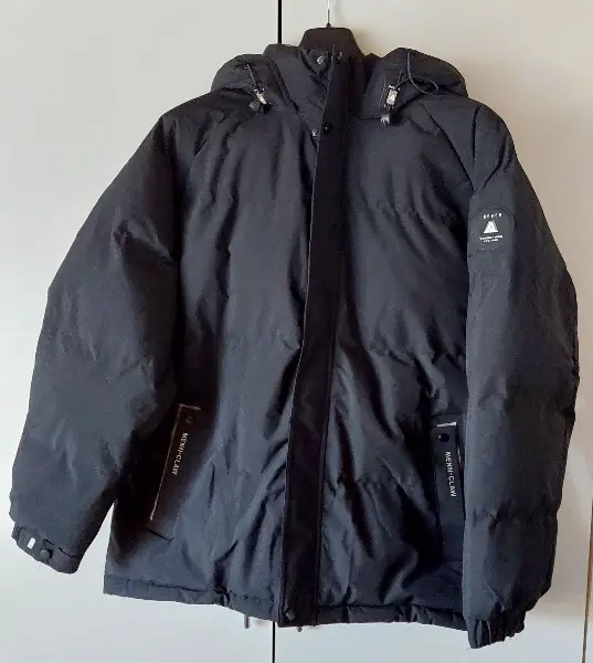 Herren Winterjacke, Schwarz, Gr. 5XL – Warm durch den Winter