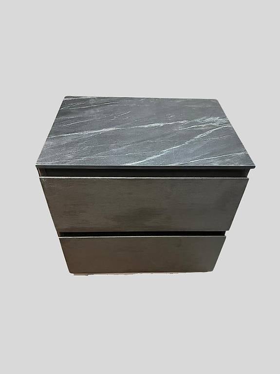 Badmöbel in Betonoptik Matt Zwei Schublade Wunderschöner