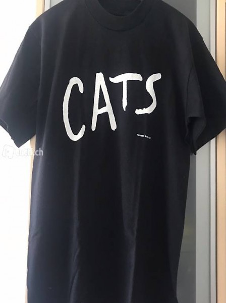 CATS T-Shirt schwarz mit weissem Aufdruck für 12-14 Jährige
