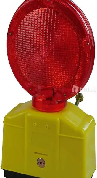  10 Stück Baustellen Warnleuchte Rot mit LED-Technik