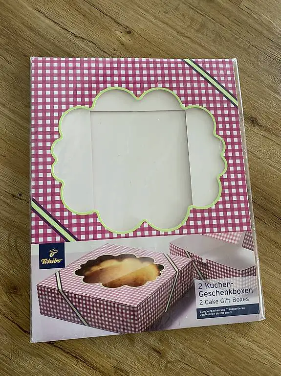 TCHIBO 2 Kuchen Geschenkverpackungen Boxen NEU