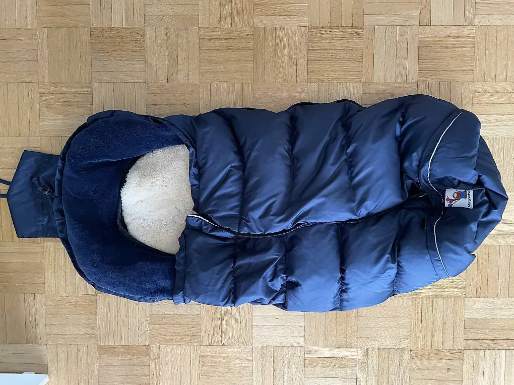 Wintersack Daunen mit Lammfell Kinderwagen