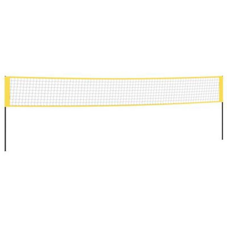 Badminton-Netz Gelb und Schwarz 600x155 cm PE-Gewebe 847846