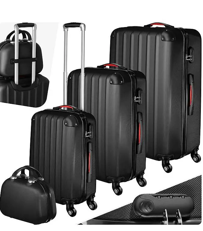 Hartschalenkoffer-Set Pucci schwarz