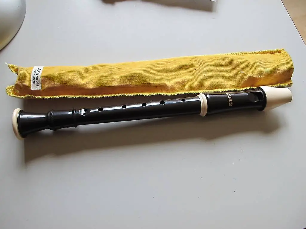 Blockflöte Aulos Nummer 205 Japan 3 Teilig Sehr Schön