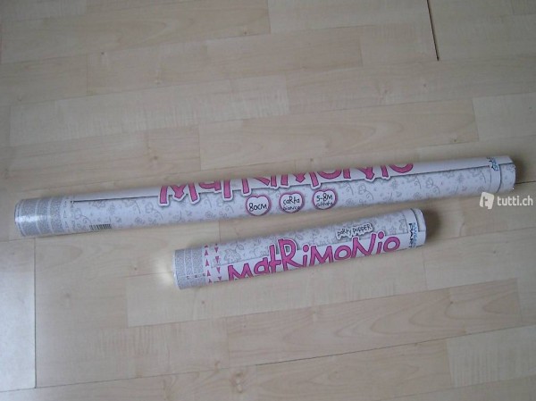 2 Party-Popper Konfetti-Shooter