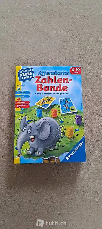 Lern-Spiel Affenstarke Zahlen-Bande 6 bis 10 Jahre Rechnen
