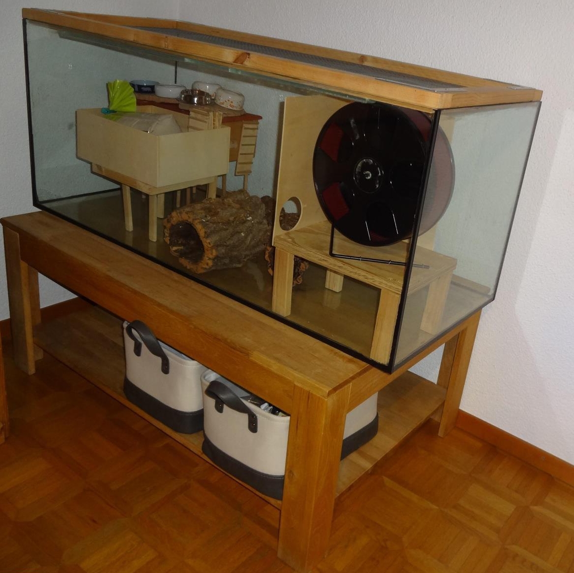 Hamster/Zwerghamster Glasgehege / komplett Ausstattung