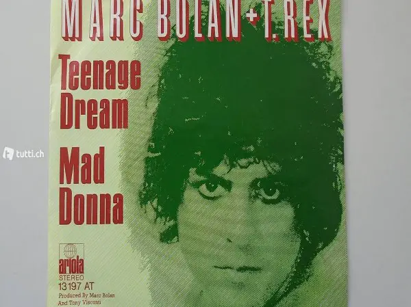 Marc Bolan + T.Rex, Single Vinyl