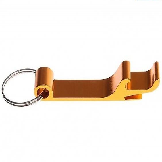  SCHLÜSSELANHÄNGER DOSENÖFFNER GOLD AUF WUNSCH MIT GRAVUR