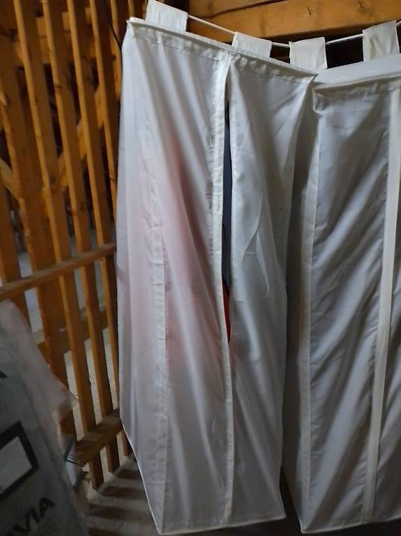 Hänge Kleidersack Hänge Aufbewahrung weiss m Klettverschluss