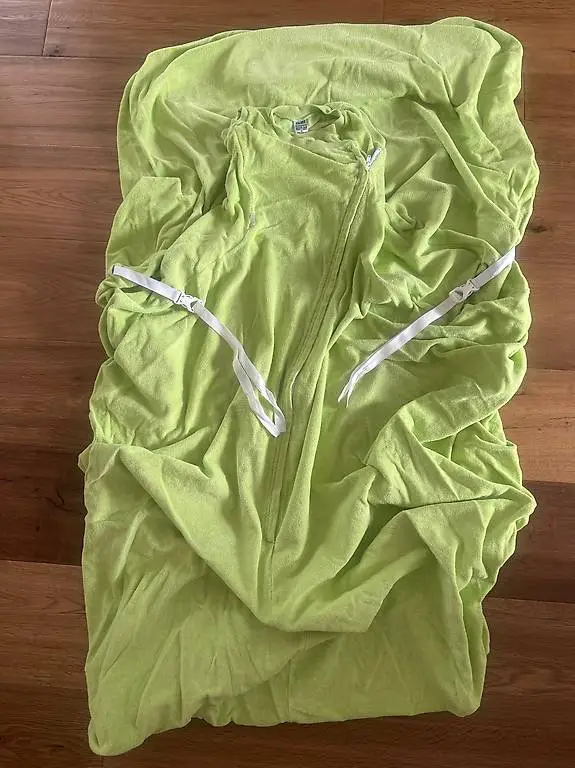 ZEWI decke 90 x 200 mit Gilet grün