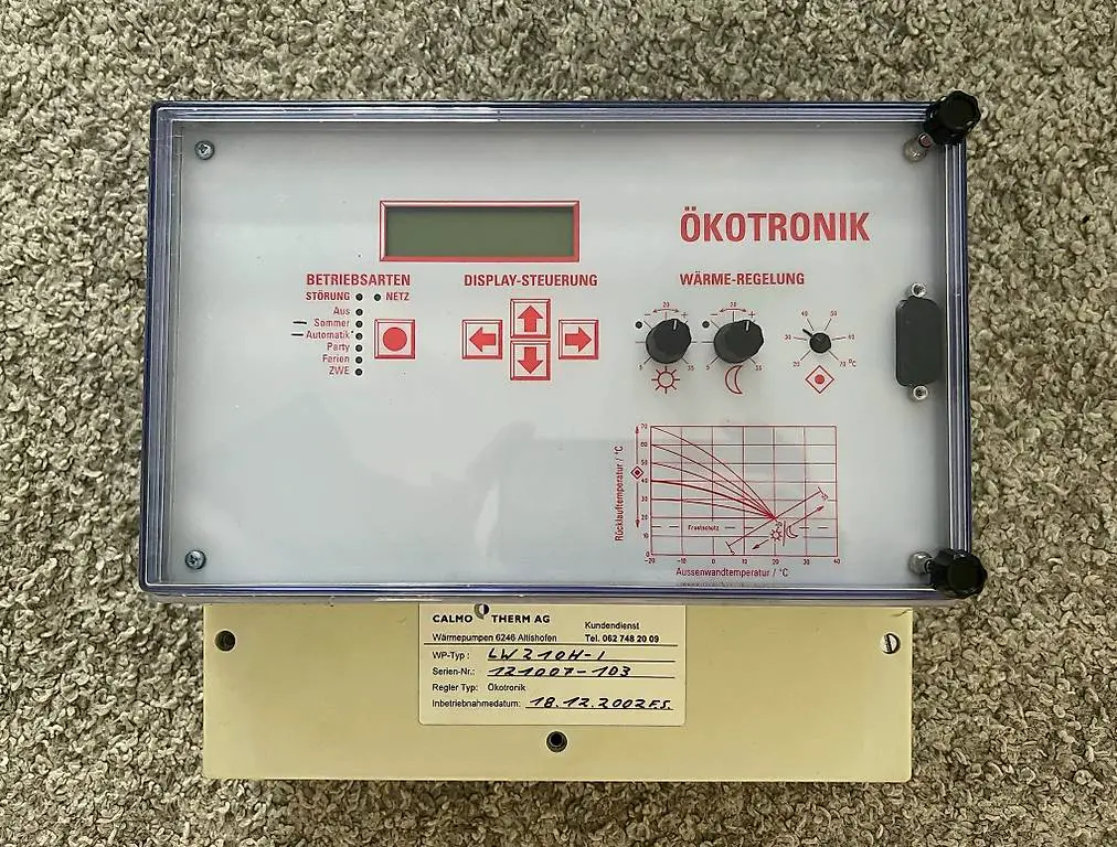 Wärmepumpen-Steuergerät ÖKOTRONIK von Calmo Therm AG