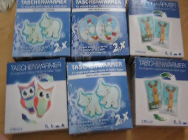 Taschenwärmer (4 neu) und (2 gebraucht)