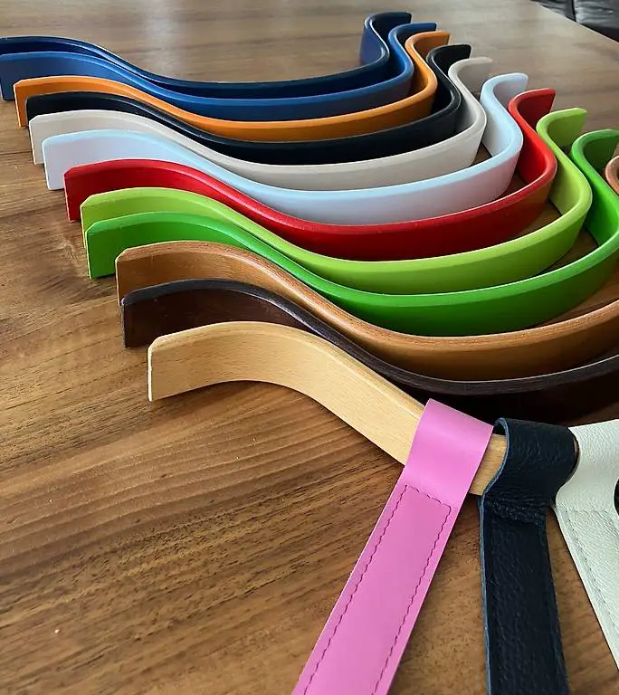 Original Tripp Trapp Holzbügel mit neuem Lederriemen