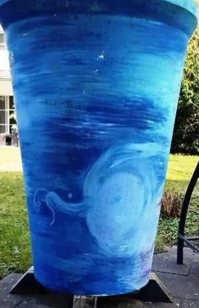 Riesen Blumentopf Kunststoff Höhe 140cm Durchmesser 120cm