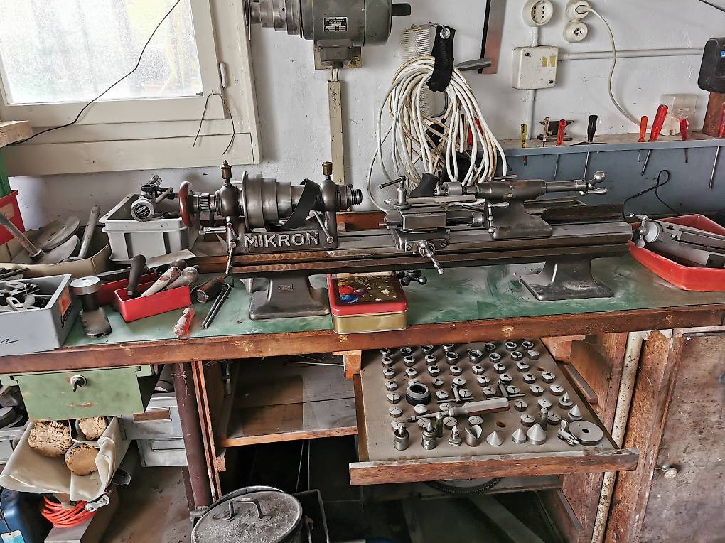 Drehbank mit viel Zubehör