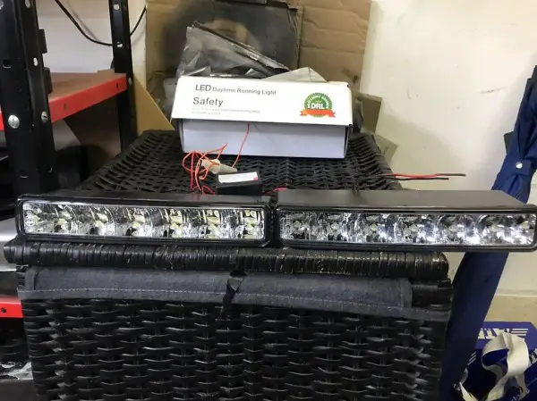 Tagfahrlichter 23 cm mit Steuergerät