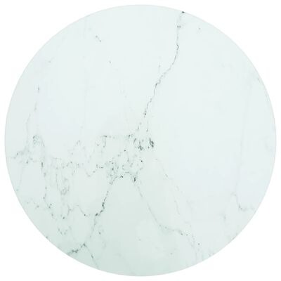 vidaXL Tischplatte Weiss Ø50x0,8 cm Hartglas SKU:322247