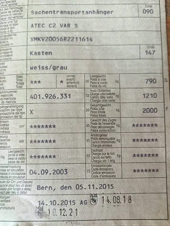 Pferde/ Sachentransportanhänger