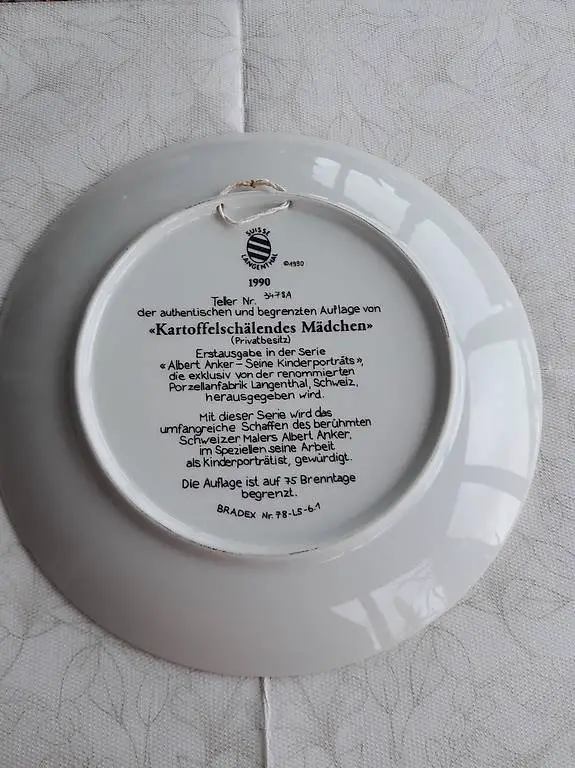 Wandteller mit Rahmen