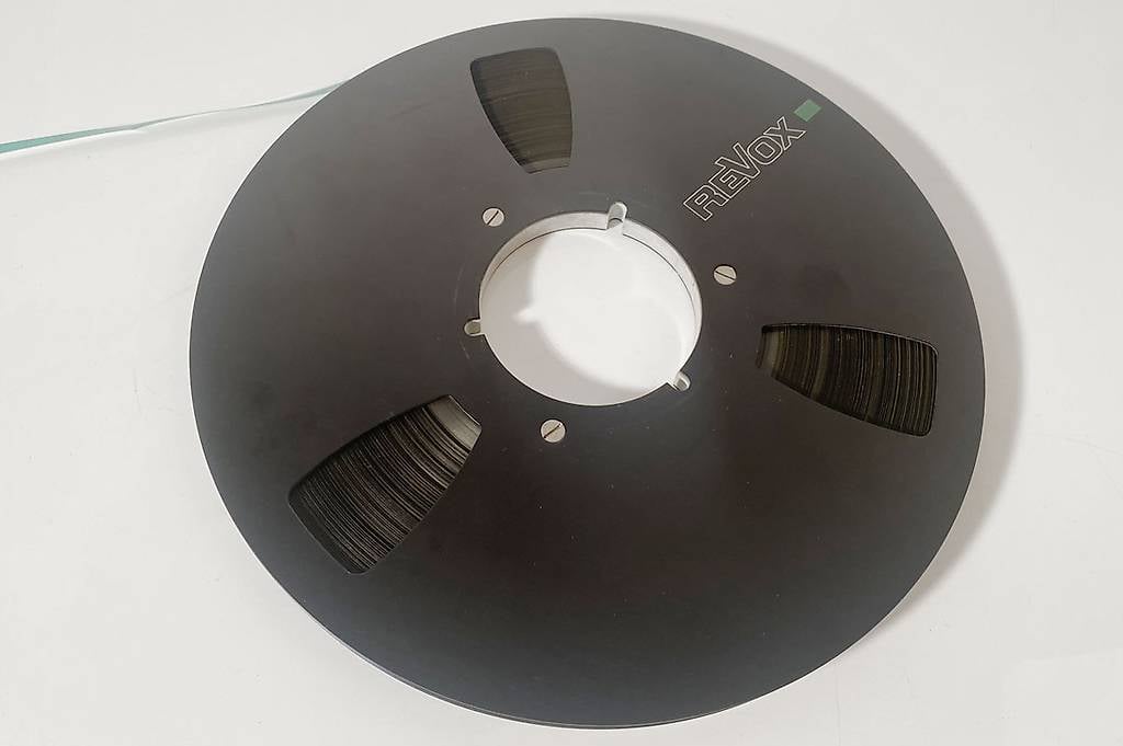 ReVox Aluminium Spule Scharz im Schuber