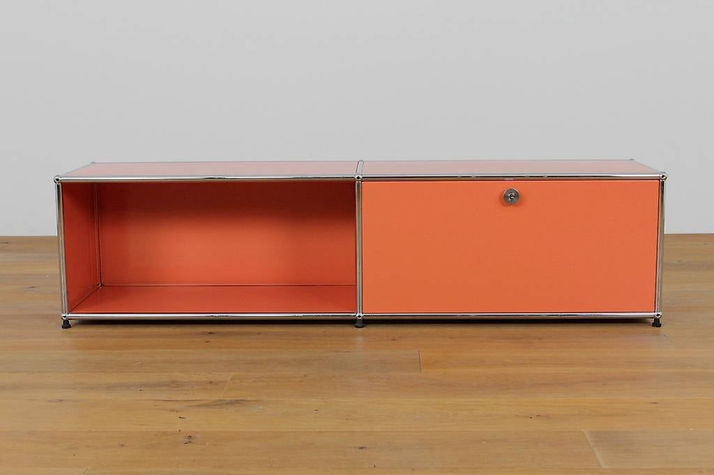 USM Lowboard upcycled Coral #1216