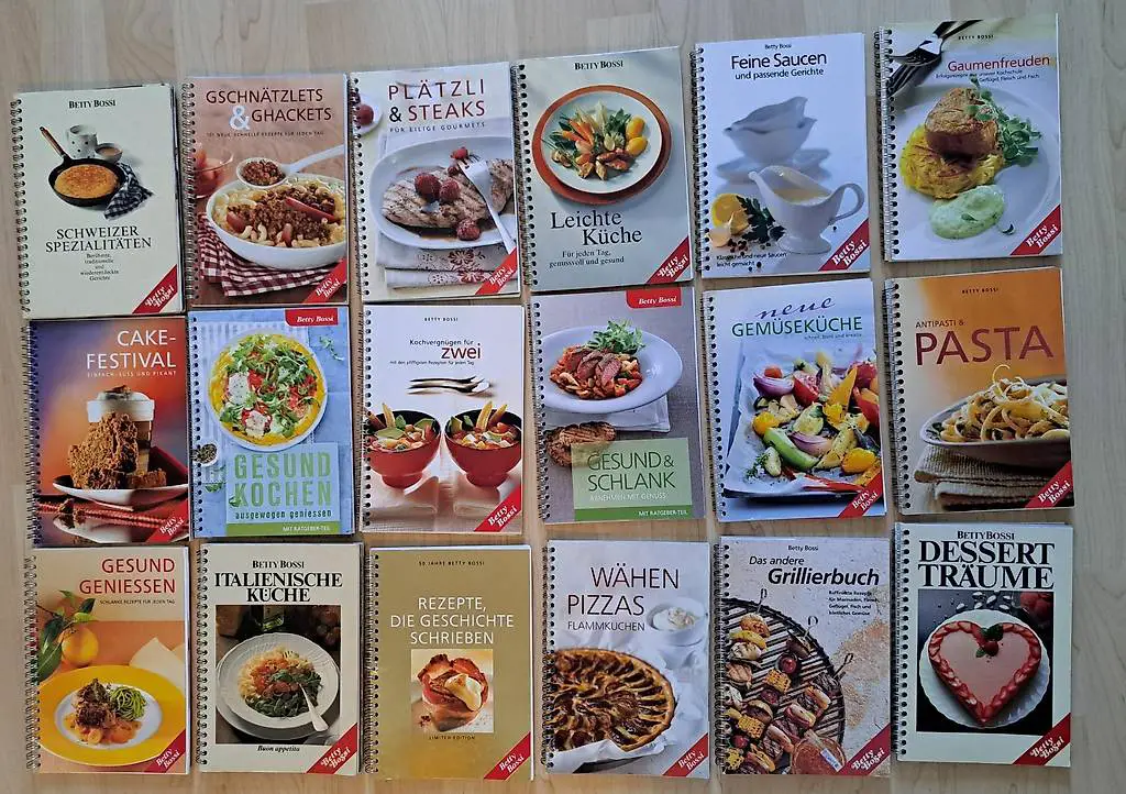 18x Betty Bossi Kochbücher Sammlungsauflösung