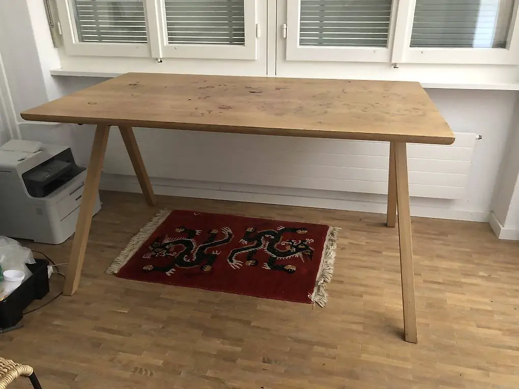 tisch eichenholz massiv arbeitstisch esstisch