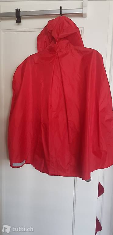 Poncho rot Marke Rukka, Alter 6-8 Jahre