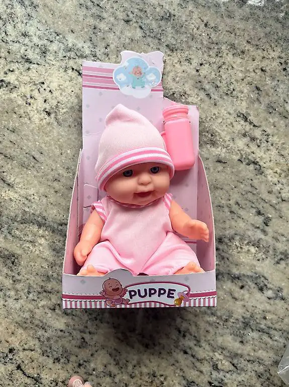 Baby-Puppe mt Flasche