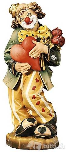 Clown`s Holzgeschnitzt Handbemalt