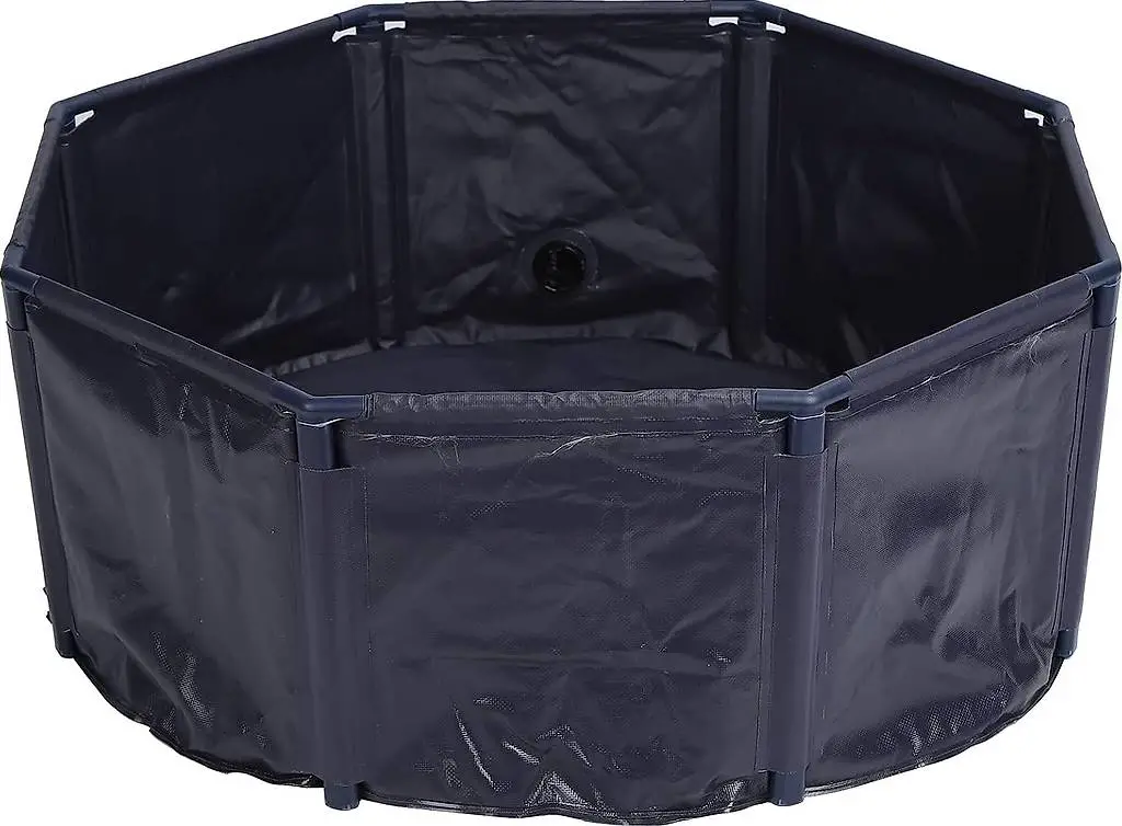 HUONIU Faltbarer Hundepool, PVC-Hundebadewanne für den Innen