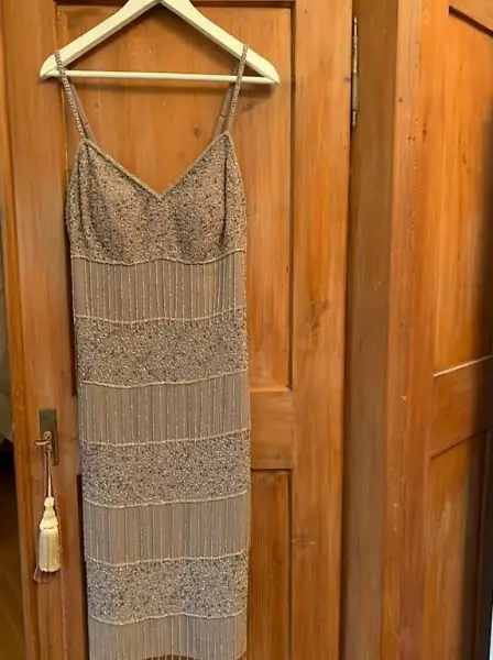 Cocktail Kleid neu lila Pailetten Luxus Hochzeit Gala 38