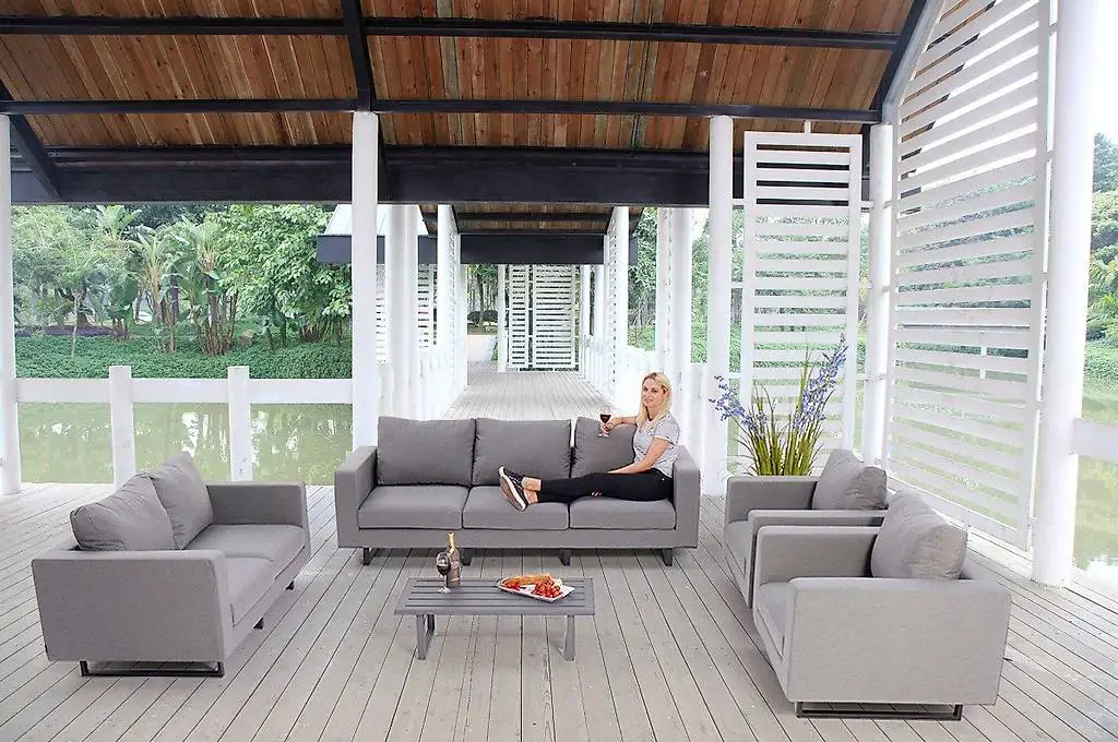 Lounge Outdoor wetterfest Grau