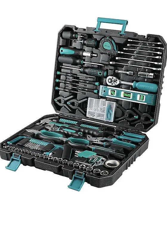 TLGREEN Werkzeugkoffer Gefüllt 198tlg Werkzeugkasten