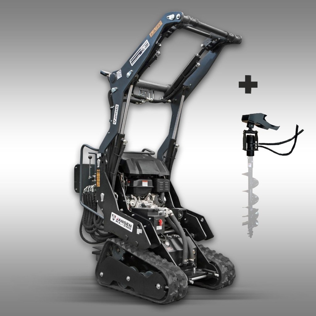 Kompaktlader Jansen KL-200 mit hydr. Erdbohrgerät