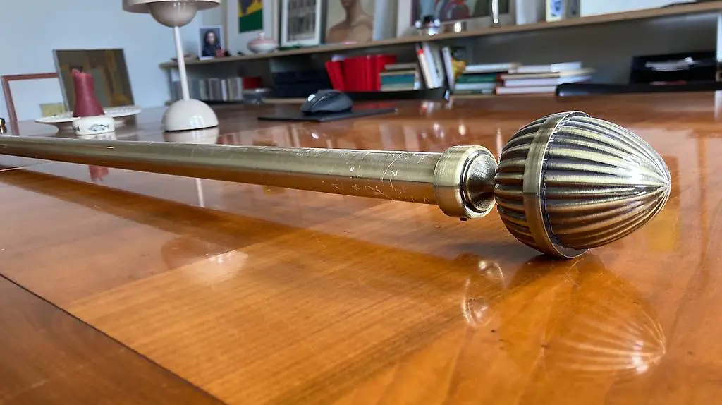 Vorhangstange, Messing 235 cm