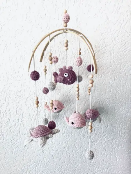 Unterwasserwelt Mobile rosa